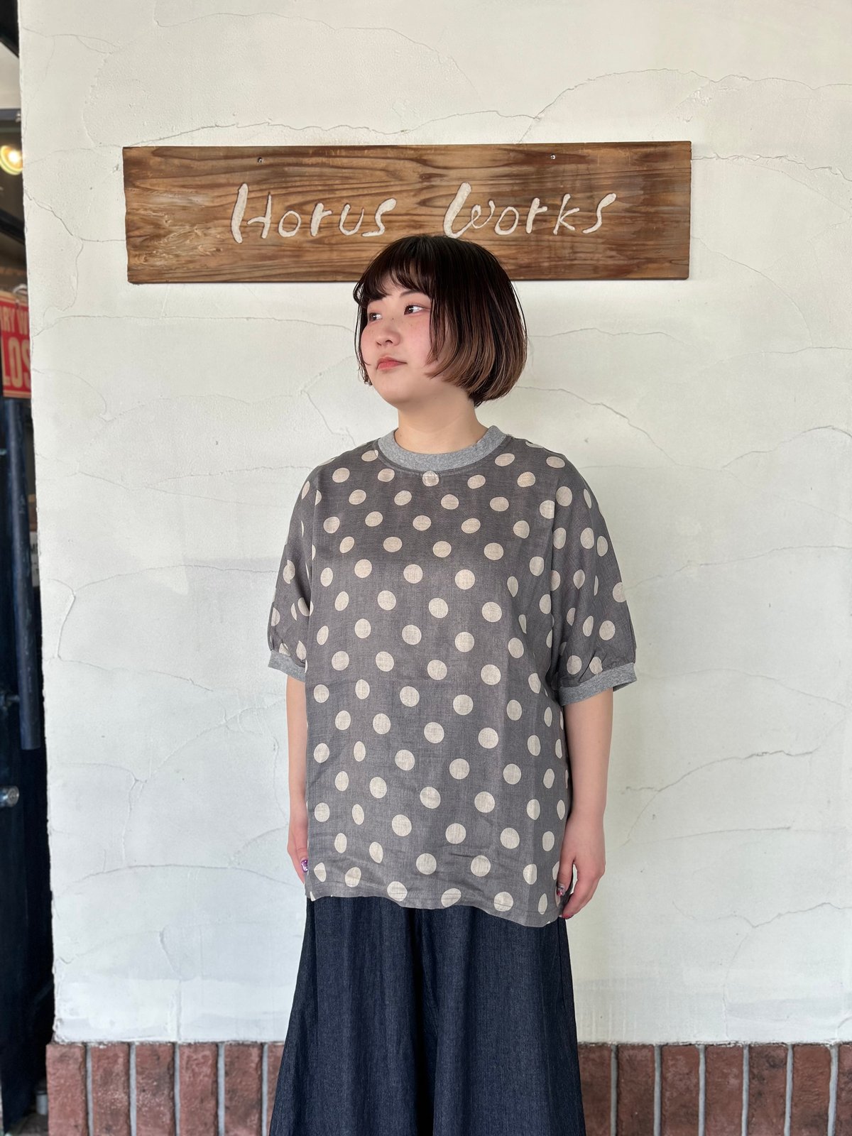 NATURAL LAUNDRY 大きなドットコート サイズ2 186238555_o18.jpg?