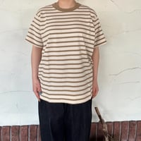【NATURAL LAUNDRY】“トラッドボーダー半袖Tシャツ”