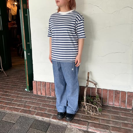 [BLUE LAKE MARKET] "アメリカンドライ天竺ボーダーTシャツ"