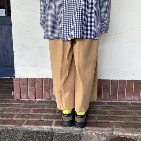 [NATURAL LAUNDRY] "コットンリネンワイドパンツ"