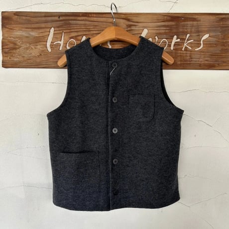 【NATURAL LAUNDRY】 ”ウールリング圧縮2wayポケベスト”