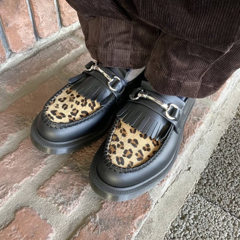 Dr.Martens ドクターマーチン ADRIANSNAFFLE レオパード ドクターマーチン Dr.Martens ADRIAN LEOPARD FUR TASSLE LOAFER