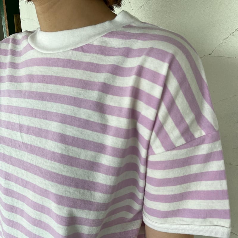 再値下げ　ボーダー　長袖　Tシャツ　緑　日本製　blue lake market 楽天市場】blue lake market（Tシャツ・カットソー｜トップス