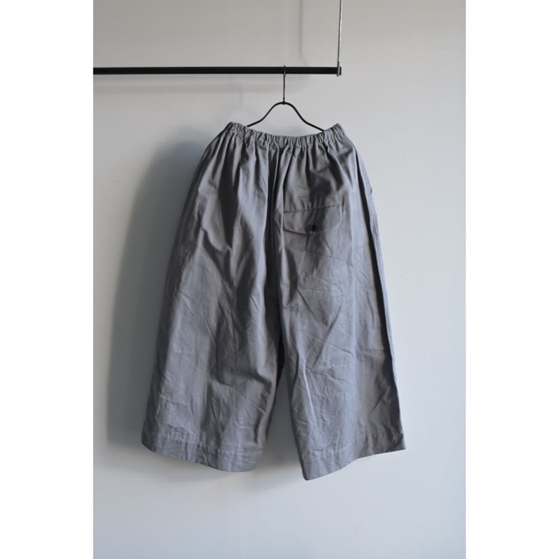 ゴーシュ 】 Lady's カツラギ8分丈ワイドパンツ［Medium Grey］ | n 