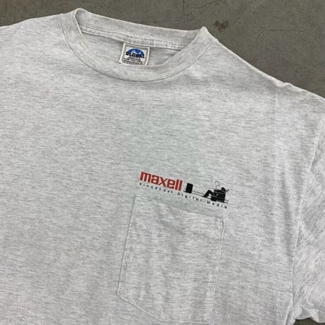 【XL】90'S MAXELL POCKET TEE