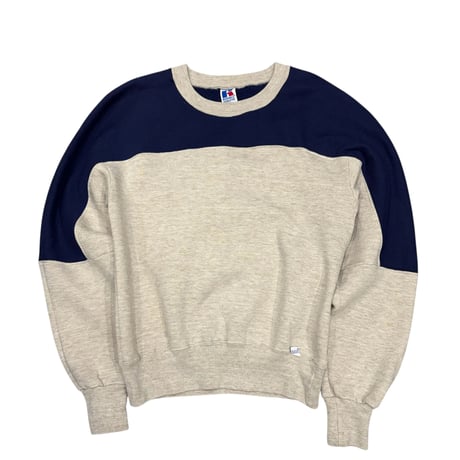 【M】90'S RUSSELL 2-TONE CREWNECK