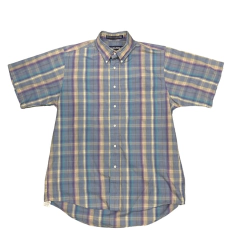 【M】VAN HEUSEN PLAID S/S SHIRT