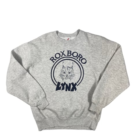【M】90'S MADE IN USA ROXBORO LYNX CREWNECK