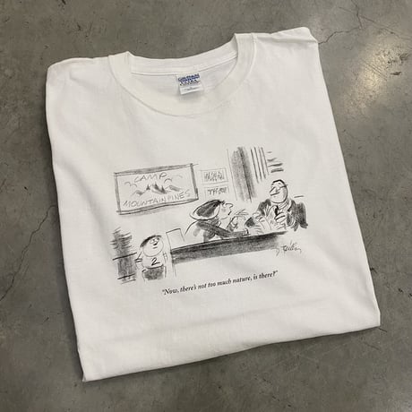 【XL】00's DONALD REILLY NEW YORKER CARTOON TEE