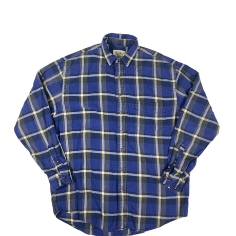 【L】EDDIE BAUER FLANNEL PLAID  SHIRT