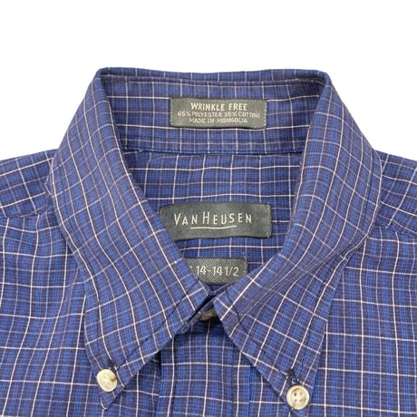 【S】VAN HEUSEN PLAID S/S SHIRT