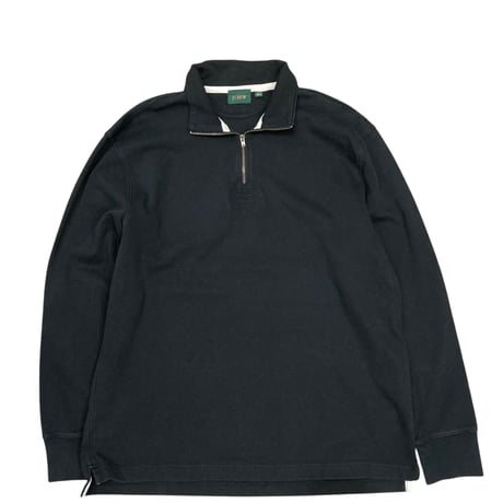 【L】90'S J.CREW  HALF ZIP L/S TOP