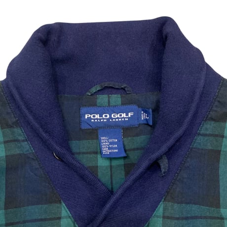 【L】POLO GOLF PLAID PULLOVER