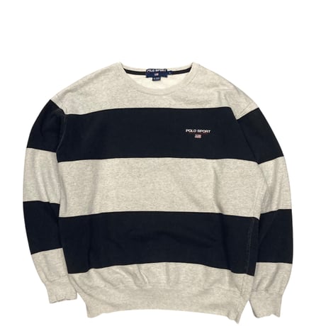【L】90'S POLO SPORT WIDE BORDER CREWNECK