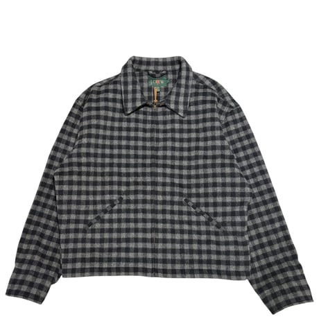 【L】90'S J.CREW WOOL CHECKERED JACKET