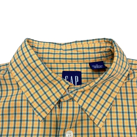 【M】00's GAP PLAID S/S SHIRT