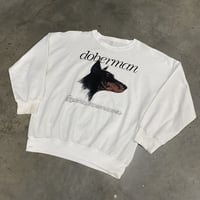 【L】90'S DOBERMAN CREWNECK / MADE IN USA