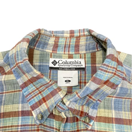 【XL】COLUMBIA PLAID S/S SHIRT