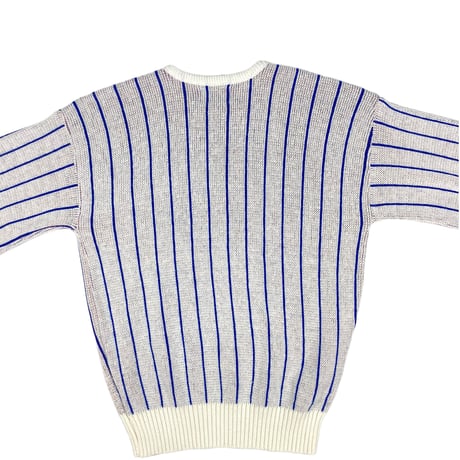 【M】90'S METS STRIPED SWEATER BY CLIFF ENGLE