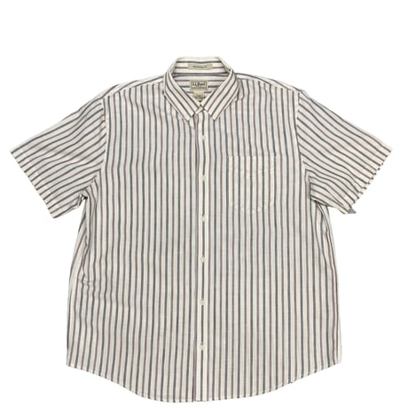 【L】L.L.BEAN STRIPE S/S SHIRT