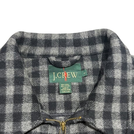 【L】90'S J.CREW WOOL CHECKERED JACKET