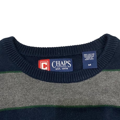 【M】CHAPS BODER SWEATER