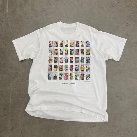 【XL】1992's USPS STAMP WILDFLOWERS TEE