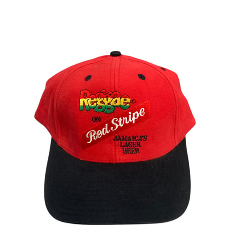 REGGAE ON RED STRIPE CAP