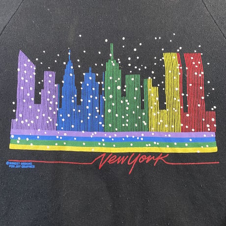 【M】90'S NEW YORK CITY WINTER CREWNECK