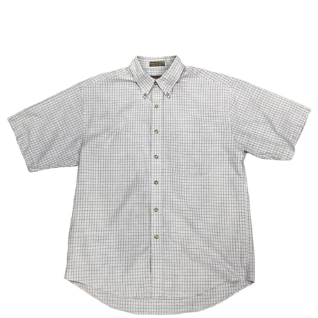 【M】VAN HEUSEN PLAID S/S SHIRT