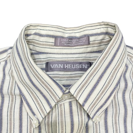 【15 1/2】VAN HEUSEN STRIPE S/S SHIRT