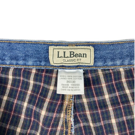 【36X30】L.L.BEAN FLANNEL LINED DENIM JEANS