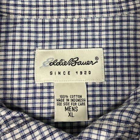 【XL】EDDIE BAUER PLAID S/S SHIRT