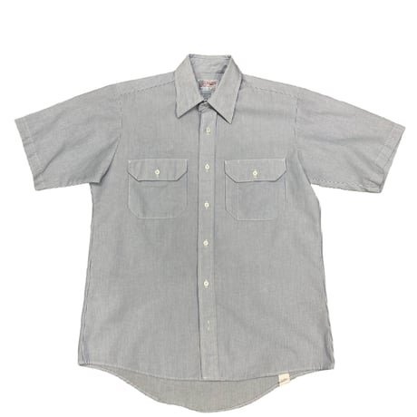 【M】90'S MADE IN USA RED KAP STRIPE S/S SHIRT