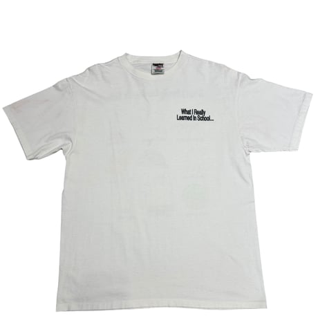【XL】90S WHAT REALLY LEARNED IN SCHOOL WEED TEE