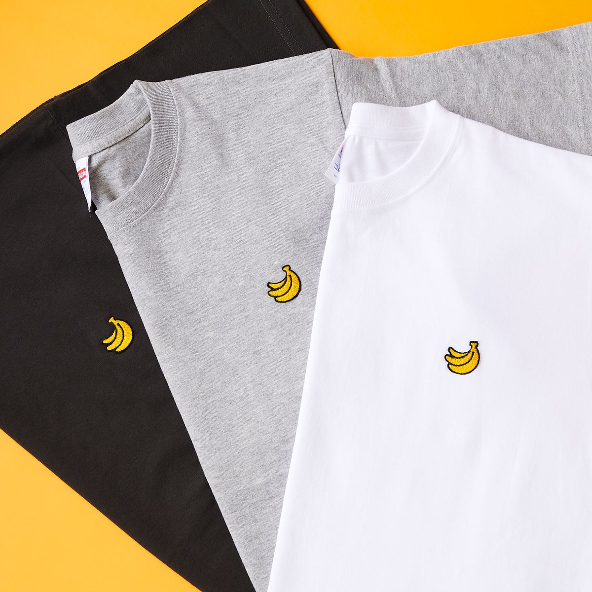 Brunt bananaboys ワッペン 白