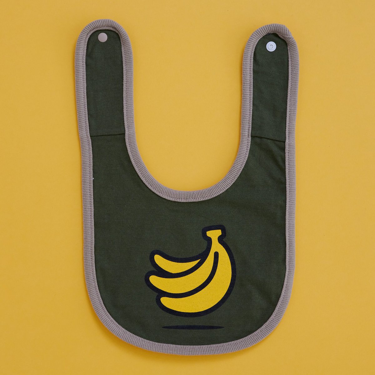 banana BABY BIB Olive