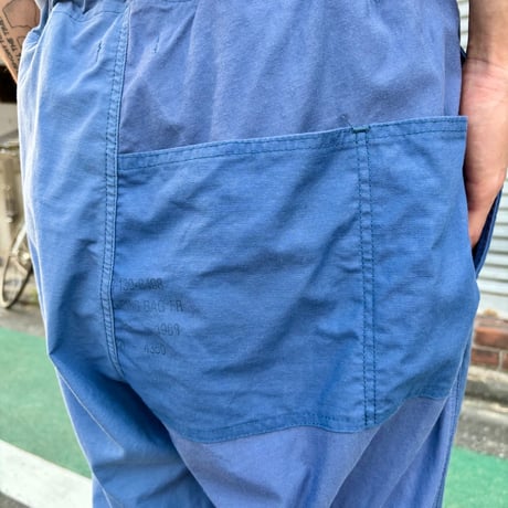 SLIDERSTORE "90年代にｲｷﾞﾘｽ軍で使われてたﾗﾝﾄﾞﾘｰﾊﾞｯｸを解体して作ったeasy pants"