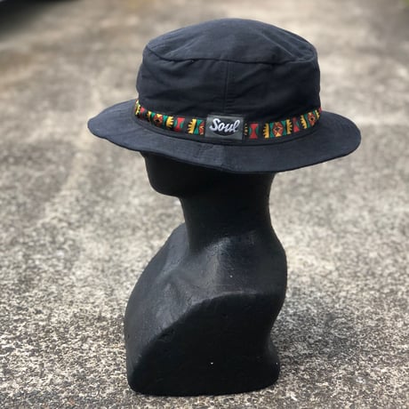 90s deadstock  "SOUL"  -Tyrolean Bucket hat-