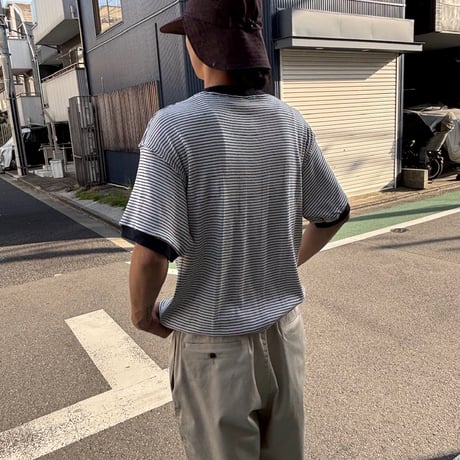 Miller × Relaxfit  "Panel Rib Border tshirt"