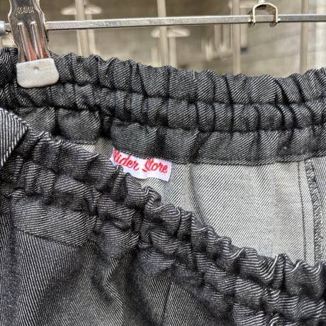 SLIDERSTORE  "極太ｲｰｼﾞｰﾊﾟﾝﾂ" - 8.7oz ﾌﾞﾗｯｸﾃﾞﾆﾑ -