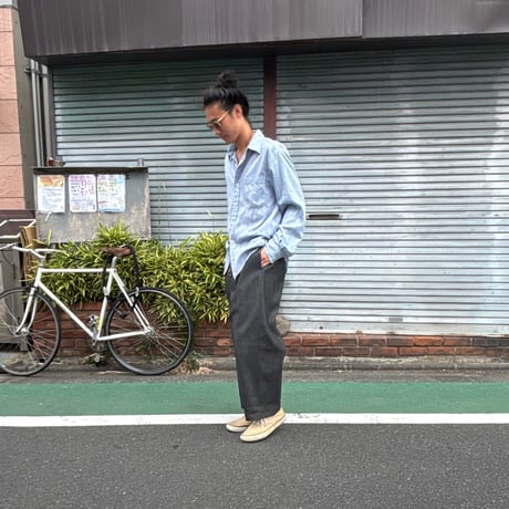 SLIDERSTORE  "極太ｲｰｼﾞｰﾊﾟﾝﾂ" - 8.7oz ﾌﾞﾗｯｸﾃﾞﾆﾑ -