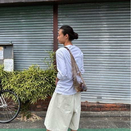 SLIDERSTORE  "camouflage mesh shoulder bag"