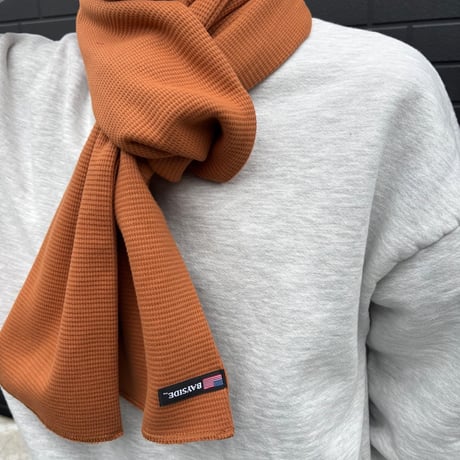 BAYSIDE  "7.5oz waffle knit scarf"