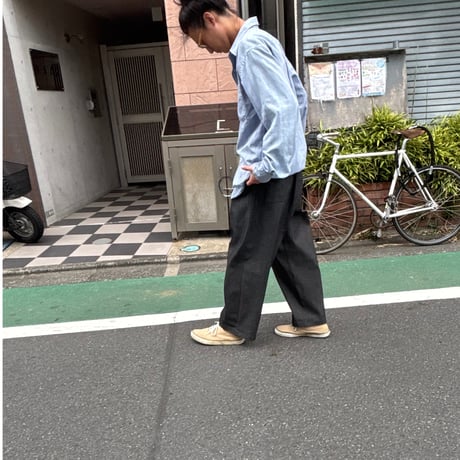 SLIDERSTORE  "極太ｲｰｼﾞｰﾊﾟﾝﾂ" - 8.7oz ﾌﾞﾗｯｸﾃﾞﾆﾑ -