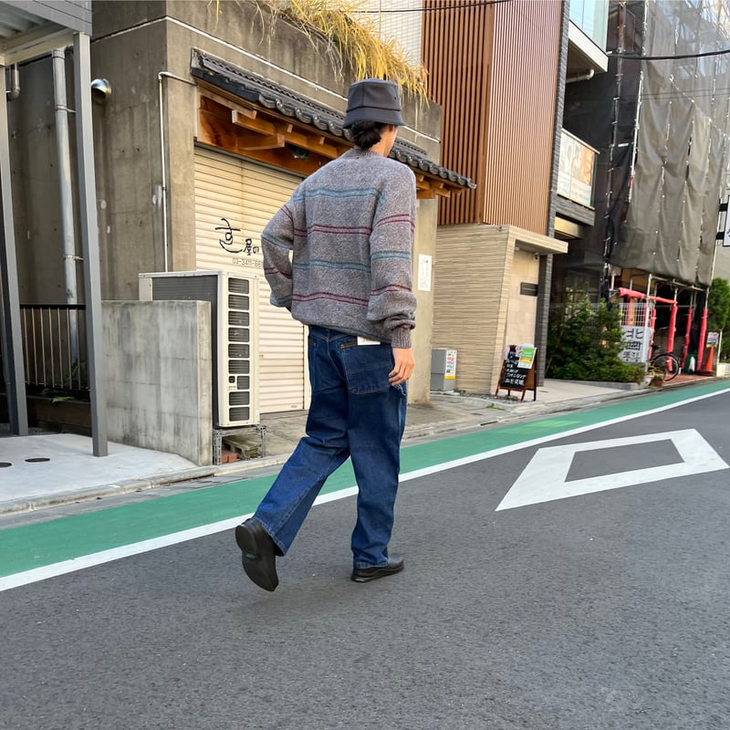 yamasa Wrangler RIGGS極太ダブルニーデニムペインターデ Wrangler RIGGS極太ダブルニーデニムペインターデニム