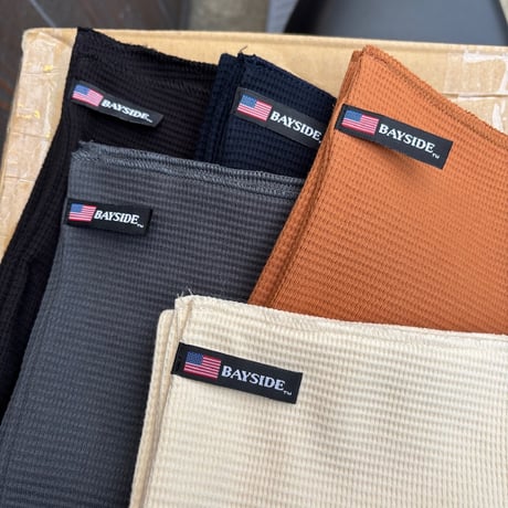 BAYSIDE  "7.5oz waffle knit scarf"