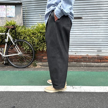 SLIDERSTORE  "極太ｲｰｼﾞｰﾊﾟﾝﾂ" - 8.7oz ﾌﾞﾗｯｸﾃﾞﾆﾑ -