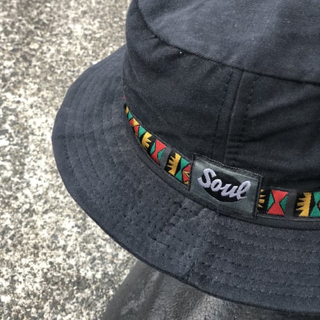 90s deadstock  "SOUL"  -Tyrolean Bucket hat-