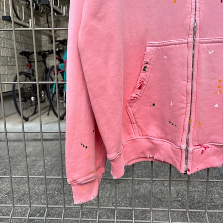 MOOJIMOOJI "over size zip up hoodie street"